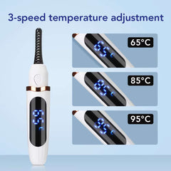 Rechargeable Electric Heated Eyelash Curler - 3 Gears